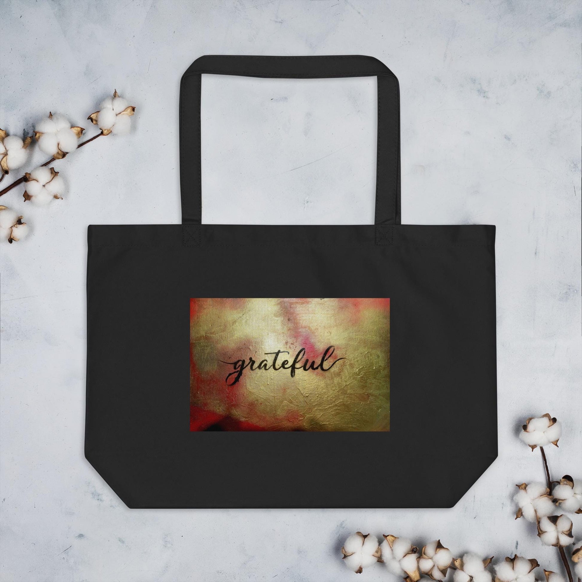 Large organic tote bag